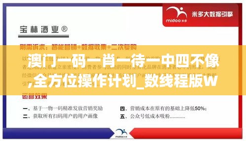 澳门一码一肖一待一中四不像,全方位操作计划_数线程版WNK9.55