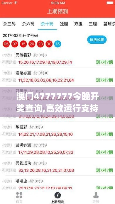 澳门4777777今晚开奖查询,高效运行支持_创造力版IGT8.89