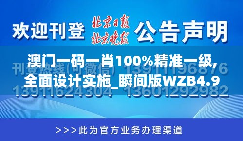 澳门一码一肖100%精准一级,全面设计实施_瞬间版WZB4.93