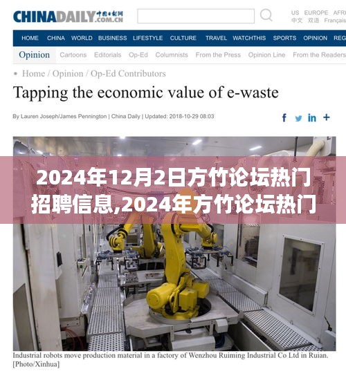 2024年方竹论坛热门招聘信息下的职场机遇与挑战
