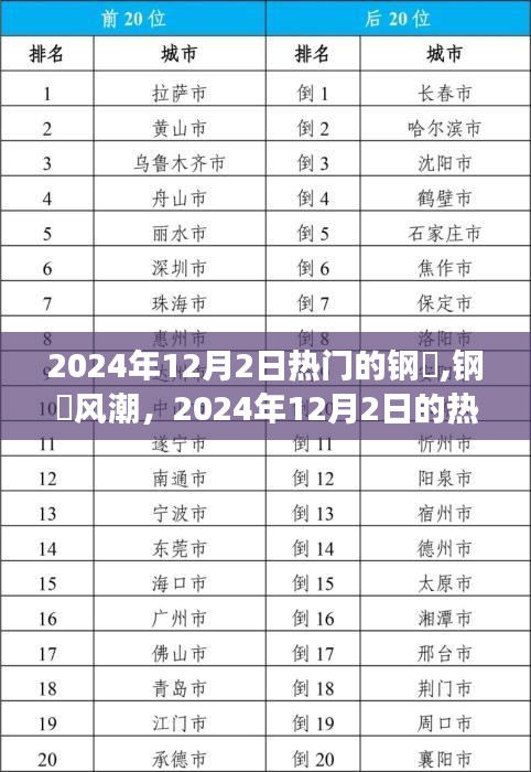 钢镚风潮，揭秘2024年12月2日热门现象深度解读