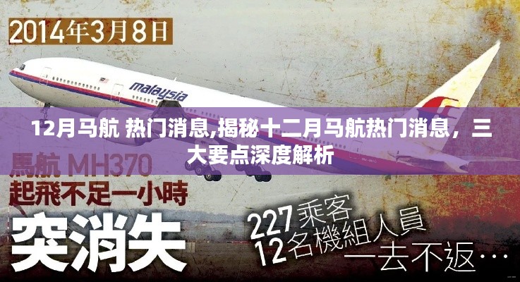 揭秘十二月马航热门消息，三大要点深度解析与最新动态速递