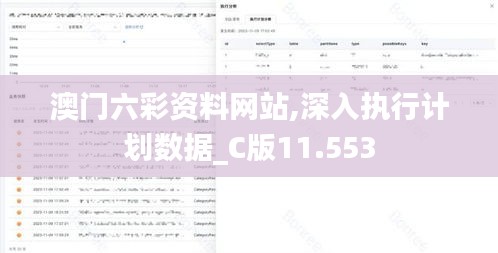 澳门六彩资料网站,深入执行计划数据_C版11.553