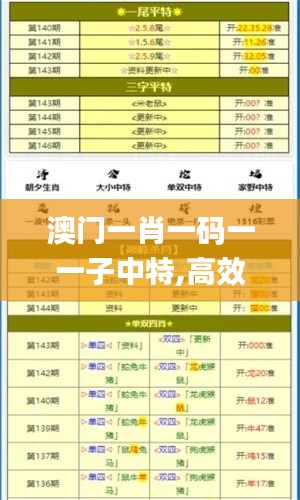 澳门一肖一码一一子中特,高效实施方法分析_Linux5.718