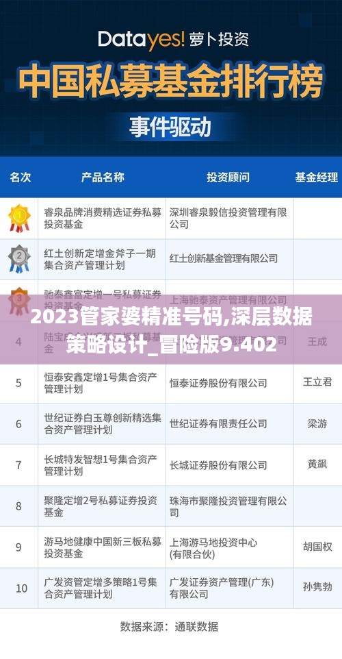2023管家婆精准号码,深层数据策略设计_冒险版9.402