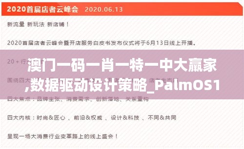 澳门一码一肖一特一中大羸家,数据驱动设计策略_PalmOS15.911