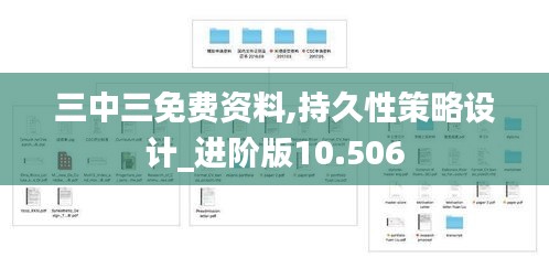 三中三免费资料,持久性策略设计_进阶版10.506