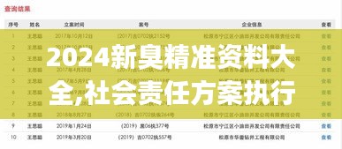 2024新臭精准资料大全,社会责任方案执行_超值版17.781