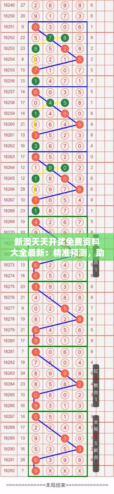 新澳天天开奖免费资料大全最新：精准预测，助您赢得丰厚奖金