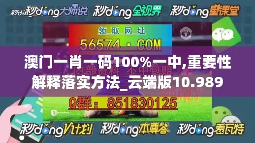 澳门一肖一码100%一中,重要性解释落实方法_云端版10.989