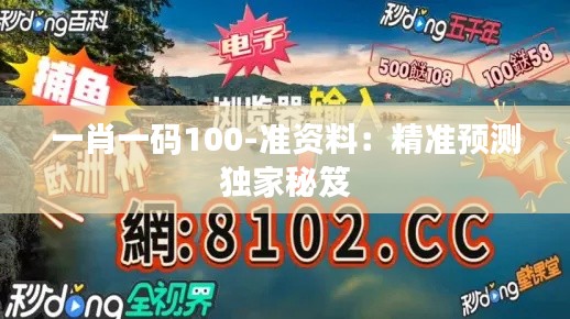 一肖一码100-准资料：精准预测独家秘笈