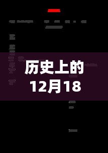 历史上的12月18日，革命性科技产品实时智控重塑未来生活体验