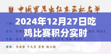 2024年吃鸡比赛积分榜实时更新
