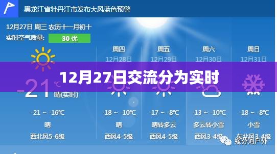 12月27日实时交流分享盛会