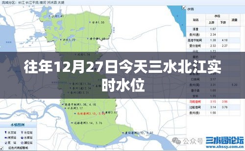 三水北江实时水位监测数据发布