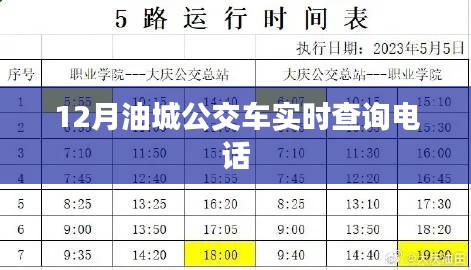 油城公交车实时查询电话及使用方法