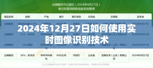实时图像识别技术使用指南，2024年12月操作详解