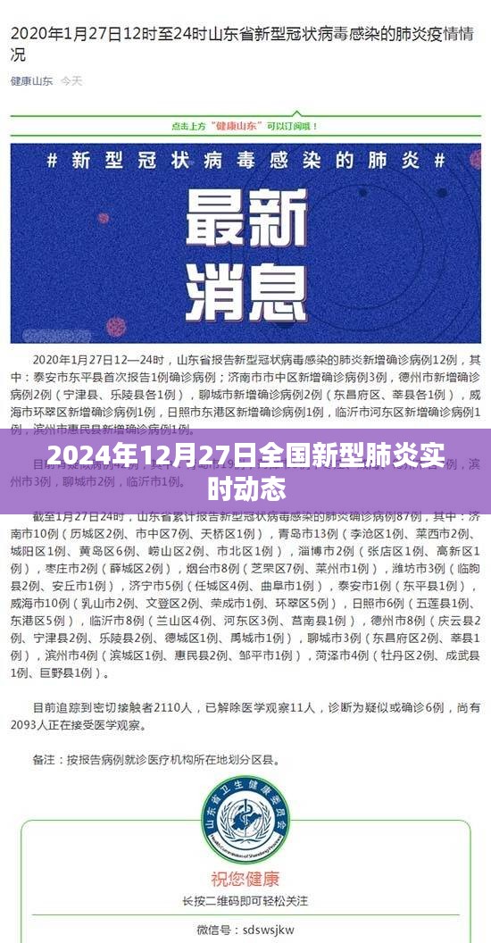 全国新型肺炎实时动态更新（截至2024年12月27日）