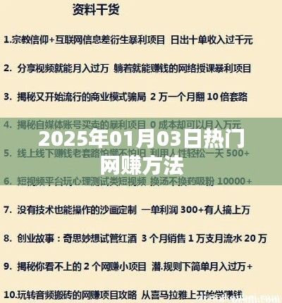 『每日网赚快报，2025年最新热门网赚秘籍』