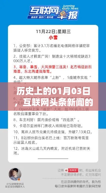 历史上的今天，一月三日互联网头条新闻的辉煌时刻