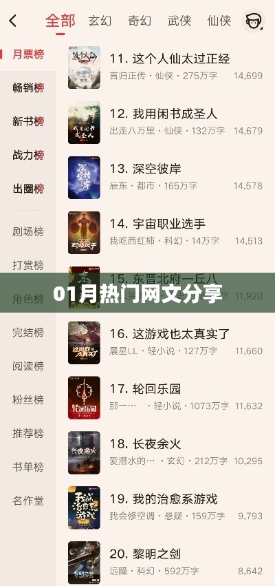 精选网文，一月热门文章分享