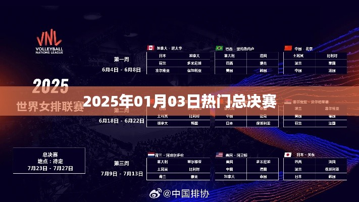 2025年热门总决赛盛宴揭晓！
