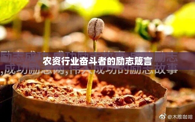 农资行业奋斗者的励志箴言