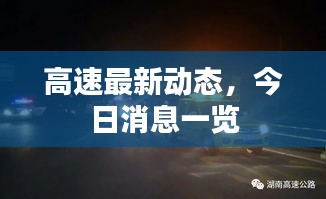 高速最新动态，今日消息一览
