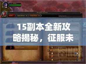 15副本全新攻略揭秘，征服未知领域的终极指南！